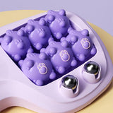 Moonval Double Foot Massage Roller, Portable Reflexology Massager for Foot Relaxation & Muscle Relief