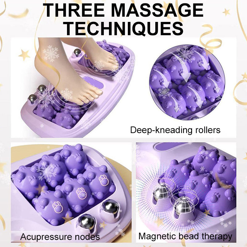 Moonval Double Foot Massage Roller, Portable Reflexology Massager for Foot Relaxation & Muscle Relief