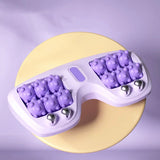 Moonval Double Foot Massage Roller, Portable Reflexology Massager for Foot Relaxation & Muscle Relief