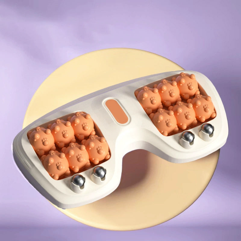 Moonval Double Foot Massage Roller, Portable Reflexology Massager for Foot Relaxation & Muscle Relief