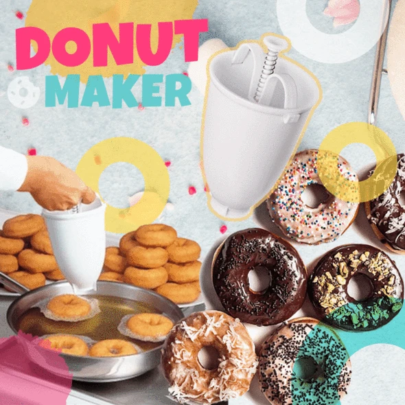 Moonval Donut Batter Dispenser, Manual Pancake & Pastry Batter Pourer for Baking