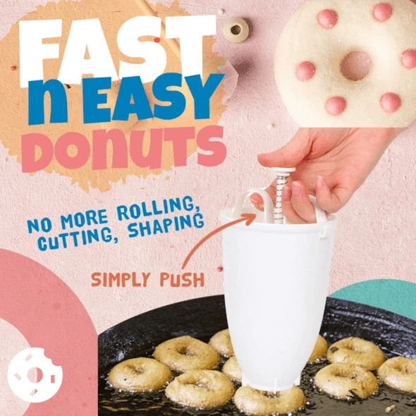 Moonval Donut Batter Dispenser, Manual Pancake & Pastry Batter Pourer for Baking