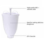 Moonval Donut Batter Dispenser, Manual Pancake & Pastry Batter Pourer for Baking