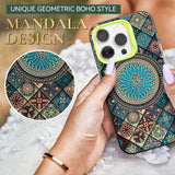 Moonval Mandala Phone Case, Vibrant Protective Shockproof Cover for iPhone & Android