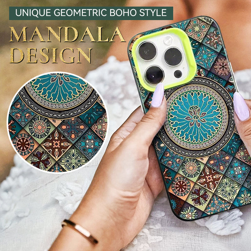 Moonval Mandala Phone Case, Vibrant Protective Shockproof Cover for iPhone & Android