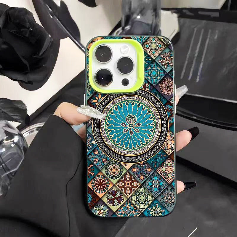 Moonval Mandala Phone Case, Vibrant Protective Shockproof Cover for iPhone & Android
