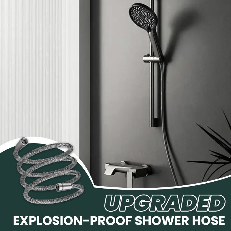 Moonval Braided Shower Hose, Flexible Leak-Proof Stainless Steel Replacement Shower Hose