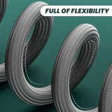 Moonval Braided Shower Hose, Flexible Leak-Proof Stainless Steel Replacement Shower Hose