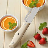 Moonval Multi-Function Vegetable Peeler, Stainless Steel Peeling Tool with Ergonomic Wooden Handle
