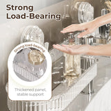 Moonval Faucet Storage Rack, Removable Sink Organizer Shelf with Drainage for Kitchen & Bathroom