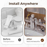 Moonval Faucet Storage Rack, Removable Sink Organizer Shelf with Drainage for Kitchen & Bathroom