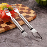 Moonval 2-in-1 Stainless Steel Fruit Cutter, Multifunction Fruit Slicer & Corer for Kitchen Prep