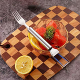 Moonval 2-in-1 Stainless Steel Fruit Cutter, Multifunction Fruit Slicer & Corer for Kitchen Prep