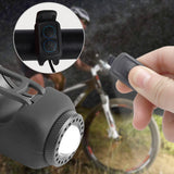 Moonval Bike Headlight with Horn, USB Rechargeable Waterproof Bicycle Light & Remote Control
