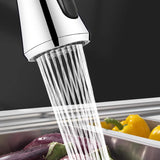 Moonval Splash-Proof Faucet Extender, 9-Joint Swivel Sink Sprayer for Kitchen & Bathroom Faucets