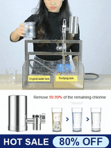 Moonval Stainless Steel Faucet Cleaner, Drill-Free Household Tap Cleaning & Rinsing Attachment