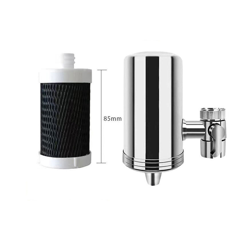 Moonval Stainless Steel Faucet Cleaner, Drill-Free Household Tap Cleaning & Rinsing Attachment