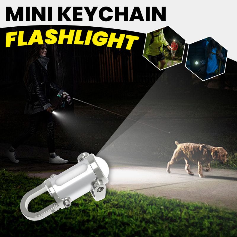 Moonval Mini Keychain Flashlight, 1200LM Super Bright Waterproof LED Pocket Torch