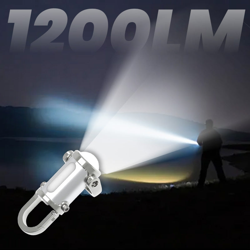 Moonval Mini Keychain Flashlight, 1200LM Super Bright Waterproof LED Pocket Torch