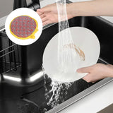 Moonval Round Dish Sponge, Double-Sided Non-Scratch Scrubbing Sponge for Kitchen Cleaning