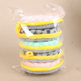 Moonval Round Dish Sponge, Double-Sided Non-Scratch Scrubbing Sponge for Kitchen Cleaning