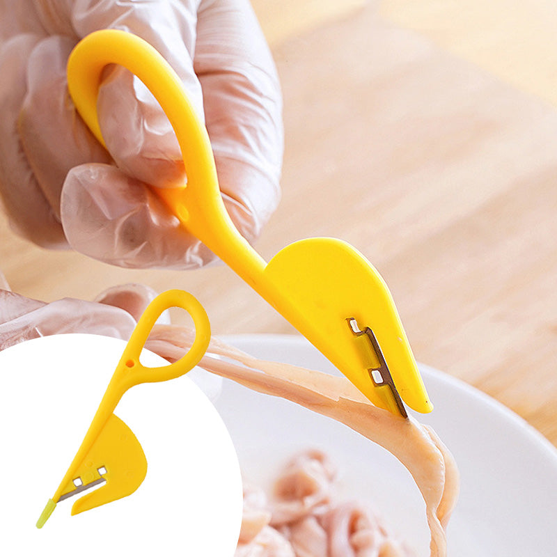 Moonval Poultry Processing Tool, Stainless Steel Chicken Intestine Opener for Kitchen Food Prep