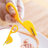 Moonval Poultry Processing Tool, Stainless Steel Chicken Intestine Opener for Kitchen Food Prep