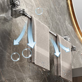 Moonval Adjustable Suction Cup Towel Bar, Drill-Free Wall-Mounted Towel Holder for Bathroom & Kitchen