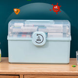 Moonval Multi-Tier Medicine Storage Box, Large Capacity Portable First Aid Organizer
