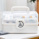 Moonval Multi-Tier Medicine Storage Box, Large Capacity Portable First Aid Organizer