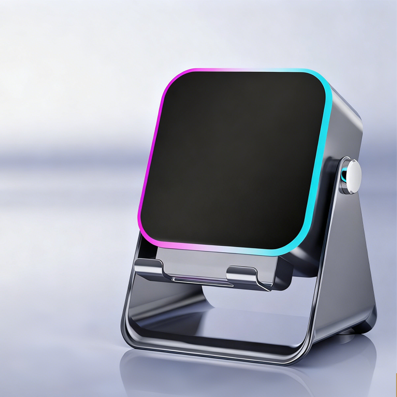 Moonval 5-in-1 Bluetooth Speaker with Phone Stand, Wireless RGB Speaker & Phone Holder