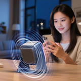 Moonval 5-in-1 Bluetooth Speaker with Phone Stand, Wireless RGB Speaker & Phone Holder
