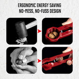 Moonval Manual Nutcracker, Heavy-Duty Handheld Nut Shell Cracker for Walnuts & Pecans
