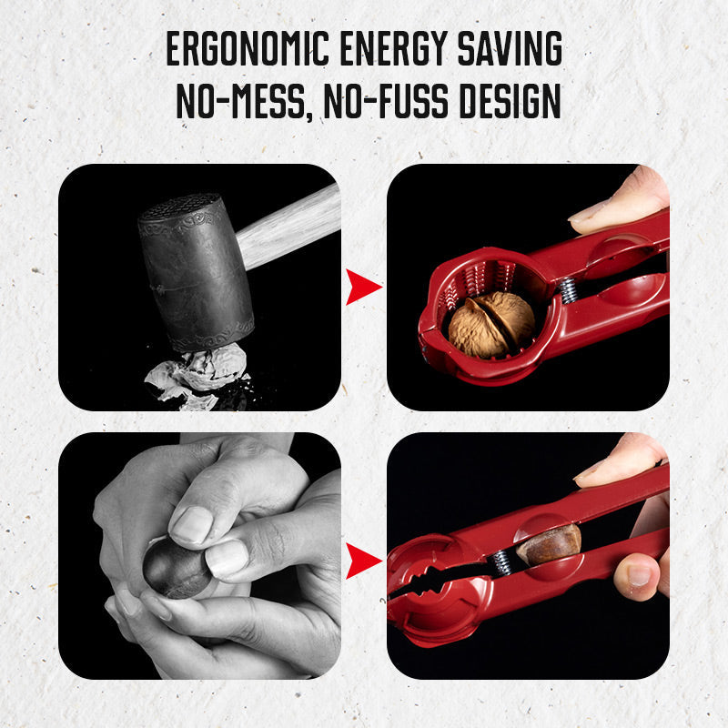 Moonval Manual Nutcracker, Heavy-Duty Handheld Nut Shell Cracker for Walnuts & Pecans
