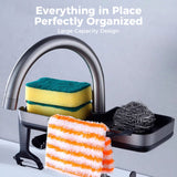 Moonval Sink Drying Rack, Over-the-Sink Dish Drainer with Faucet Stand for Kitchen Organization