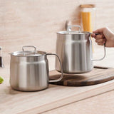 Moonval 2-in-1 Oil Strainer Pot, 304 Stainless Steel Filter and Storage Container