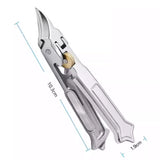 Moonval Wide-Jaw Nail Clipper, Stainless Steel Curved Cutter with Adjustable Opening