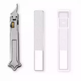 Moonval Wide-Jaw Nail Clipper, Stainless Steel Curved Cutter with Adjustable Opening