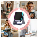 Moonval 5-in-1 Wireless Bluetooth Speaker, Fast Charging Station with Adjustable Phone Stand