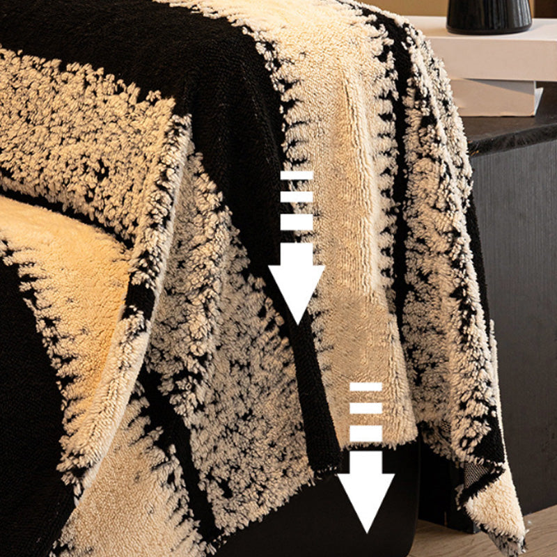 Moonval Sofa Cover, Soft Velvet Non-Slip Furniture Protector for Couches & Loveseats