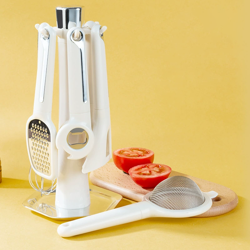 Moonval 7-Piece Kitchen Utensil Set, Heat-Resistant Silicone Cooking Tools with Holder