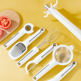 Moonval 7-Piece Kitchen Utensil Set, Heat-Resistant Silicone Cooking Tools with Holder