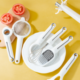 Moonval 7-Piece Kitchen Utensil Set, Heat-Resistant Silicone Cooking Tools with Holder