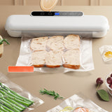 Moonval Food Bag Sealer, Portable Kitchen Heat Sealer for Freshness & Airtight Food Storage