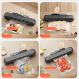 Moonval Food Bag Sealer, Portable Kitchen Heat Sealer for Freshness & Airtight Food Storage