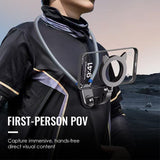 Moonval Magnetic Neck Phone Holder, Hands-Free Flexible Mount for Smartphones