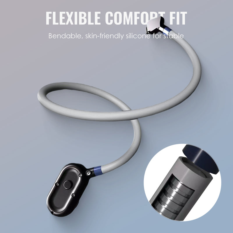 Moonval Magnetic Neck Phone Holder, Hands-Free Flexible Mount for Smartphones