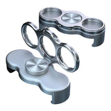 Moonval Magnetic Phone Finger Grip, Dual-Ring 3-Finger Phone Holder & Kickstand