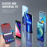 Moonval Magnetic Phone Finger Grip, Dual-Ring 3-Finger Phone Holder & Kickstand