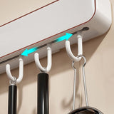 Moonval Wall-Mounted Knife Holder, Multifunction Kitchen Organizer Rack with Hooks for Utensils & Tools